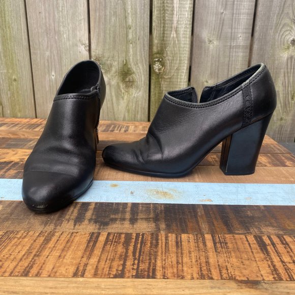 PRADA Calzature Donna Black Leather Ankle Boots - Size 8 - Picture 8 of 14